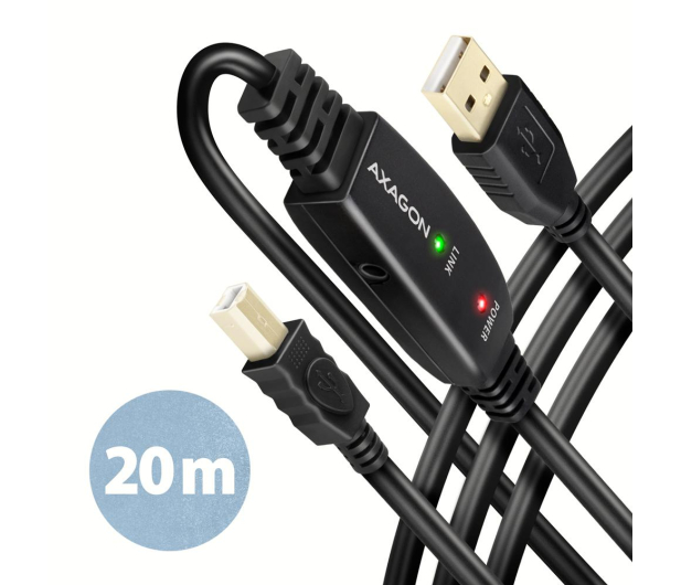 Axagon kabel ADR-220B USB repeater 20 m - 1485415 - zdjęcie 8